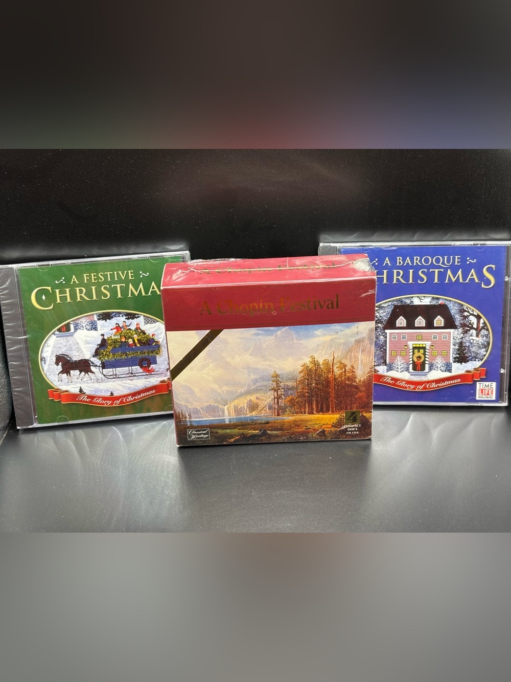 CHOPIN FESTIVAL BAROQUE & FESTIVE CHRISTMAS CD LOT Time Life NEW CLASSICAL